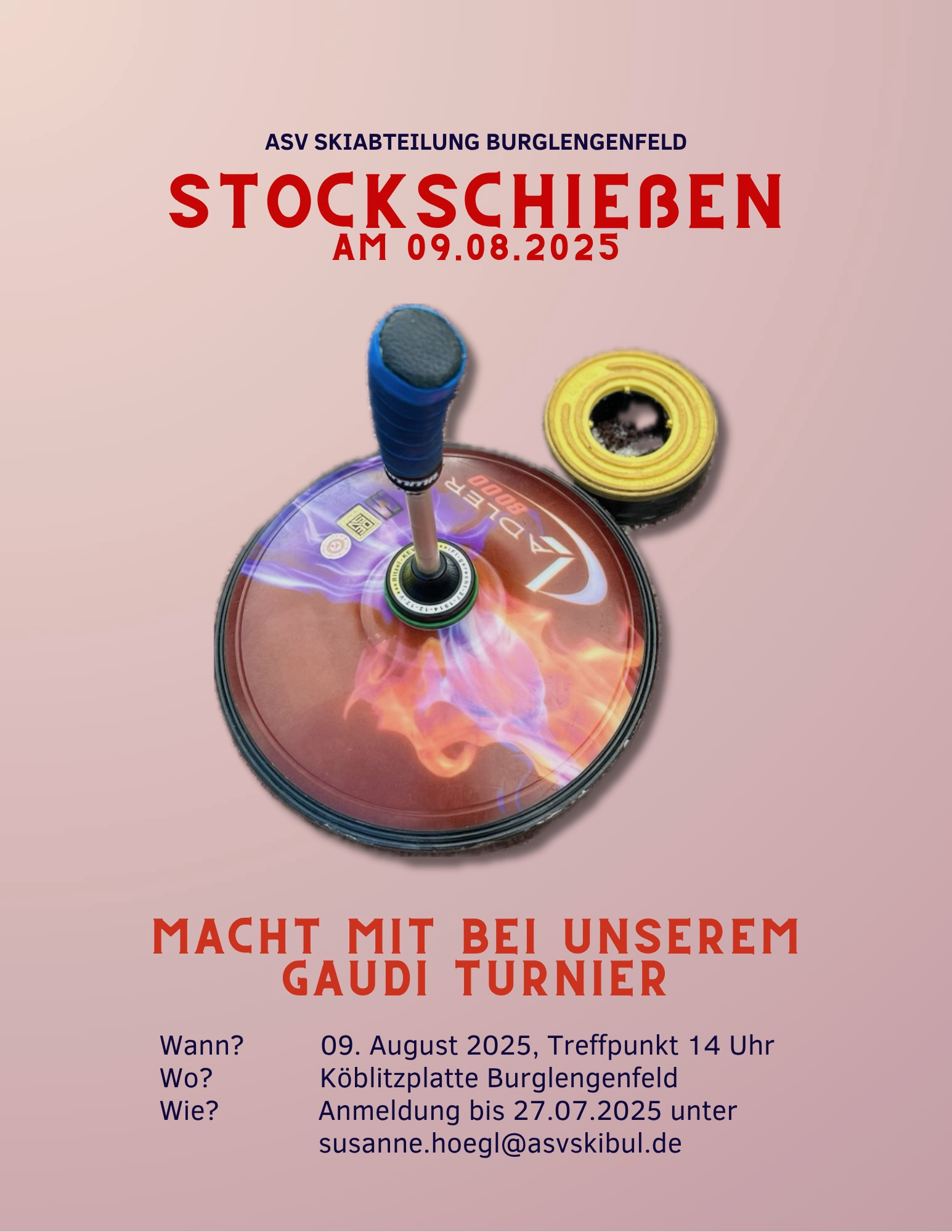Flyer des Stockschiessens
